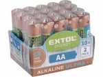 EXTOL ENERGY Tukov baterie AA 1,5V (LR6) alkalick, balen 20ks