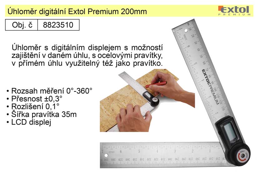 hlomr digitln Extol Premium 200mm