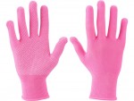 EXTOL LADY rukavice z polyesteru s PVC terky na dlani, velikost 7"  99719