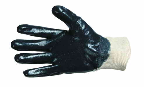 HARRIER - rukavice polomen nitril prun plet velikost 11