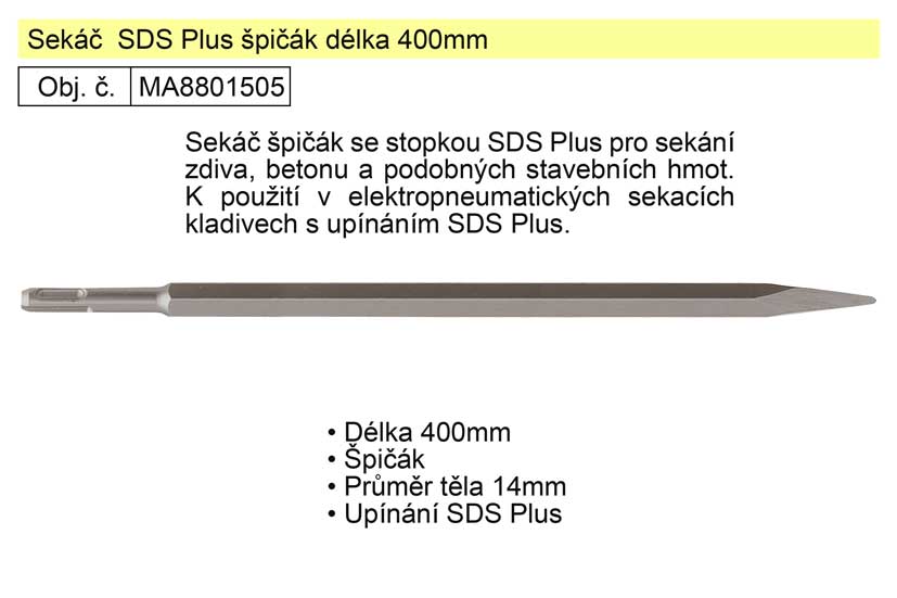 Sek SDS Plus pik 400mm