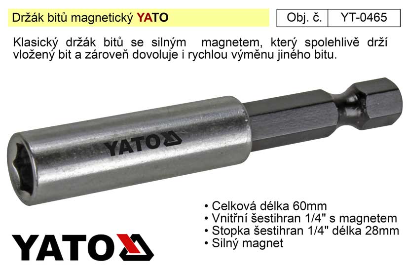 Drk bit magnetick Yato YT-0465