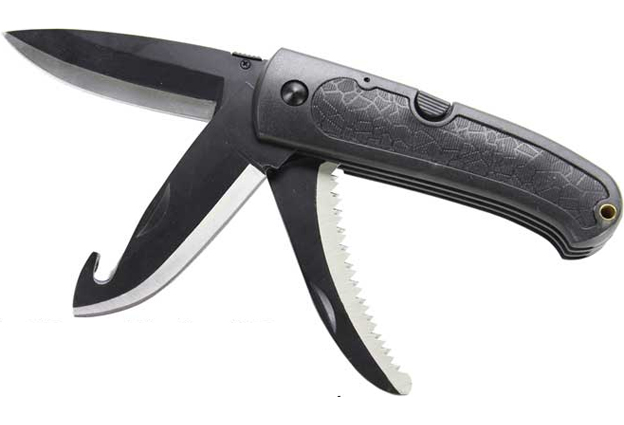 Nůž zavírací multifunkční Shark lovecký s vyvrhovacím nožem