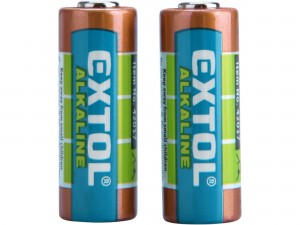EXTOL ENERGY Tužkové baterie 12V (23A) alkalické, balení 2ks