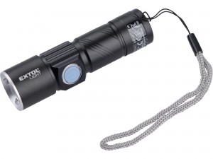 EXTOL LIGHT svítilna 150lm, zoom, USB nabíjení, XPE 3W LED