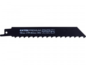 EXTOL PREMIUM plátky do pily ocasky na dřevo 3ks, 150x19x1,2mm, HCS 8806104