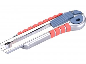 EXTOL PREMIUM nůž ulamovací s kovovou výstuhou a zásobníkem, 18mm Auto-lock 8855015