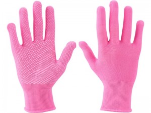 EXTOL LADY rukavice z polyesteru s PVC terčíky na dlani, velikost 7"  99719