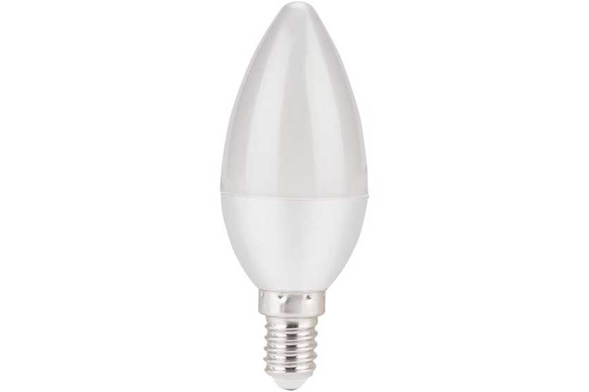 Žárovka LED svíčka, 5W, 410Lm, E14, teplá bílá, EXTOL LIGHT 43021