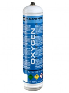 KEMPER Walkover Oxygen kyslíková kartuše 950 ml pro mini autogen Oxikit