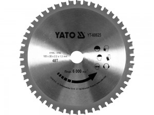 YATO Pilový kotouč na železo 185x20mm 48 zubů YT-60625