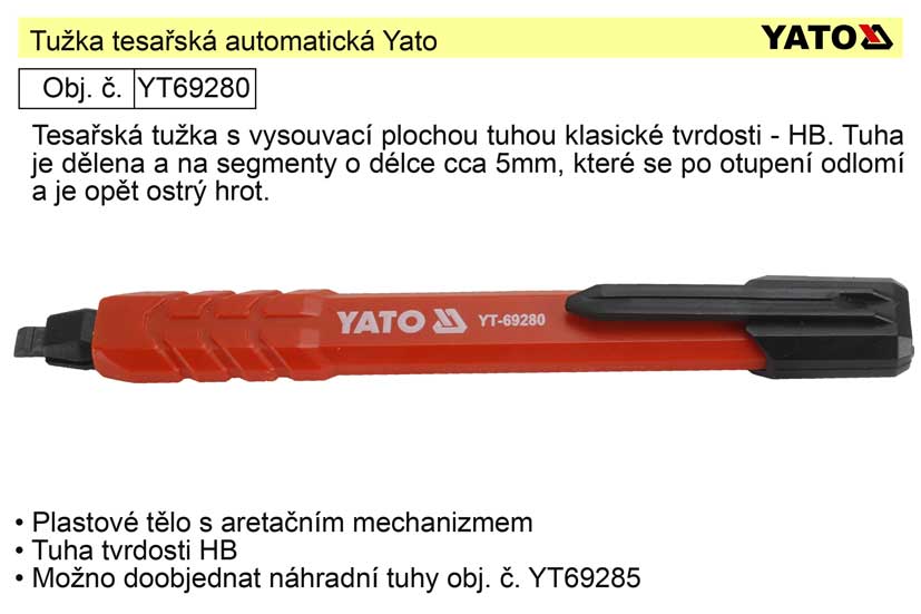 Tužka tesařská automatická Yato