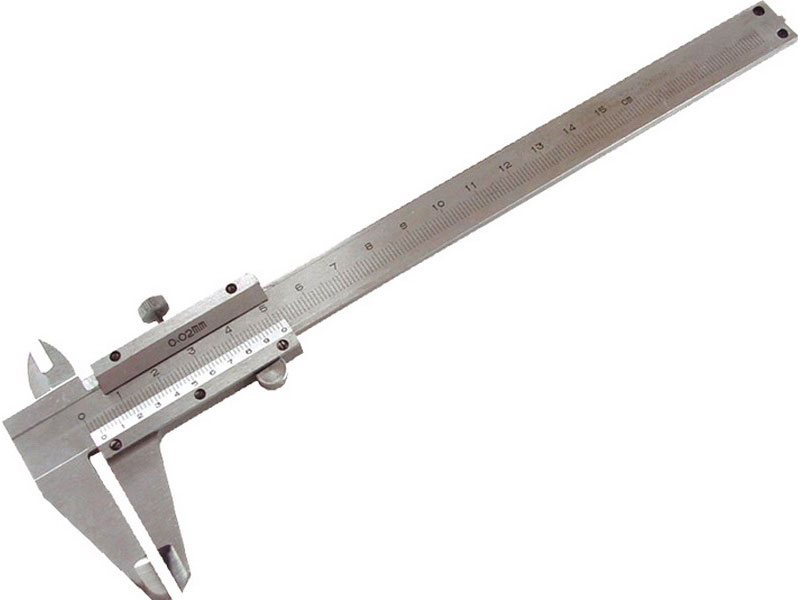 měřítko posuvné kovové, 0-150mm, rozlišení ± 0,05mm, dva typy čelistí pro různé typy měře