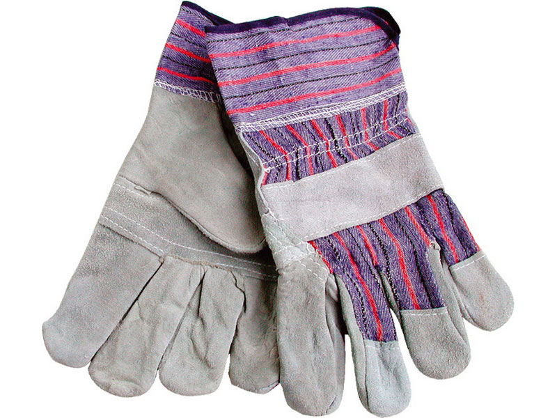 rukavice kožené s vyztuženou dlaní, 10", velikost 10"