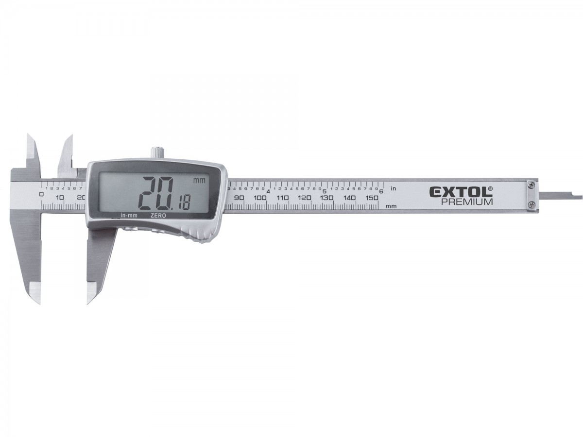 EXTOL PREMIUM měřítko posuvné digitální nerez , 0-150mm 8825220