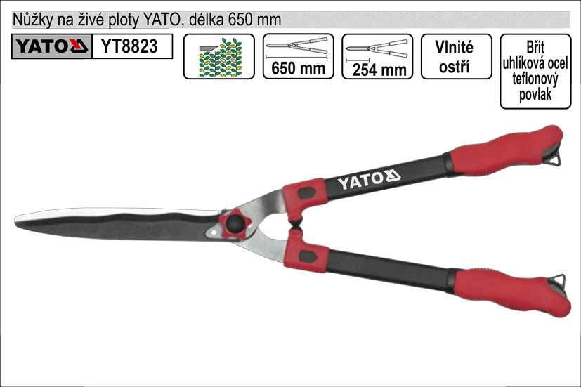 Nůžky na živé ploty YATO 625mm