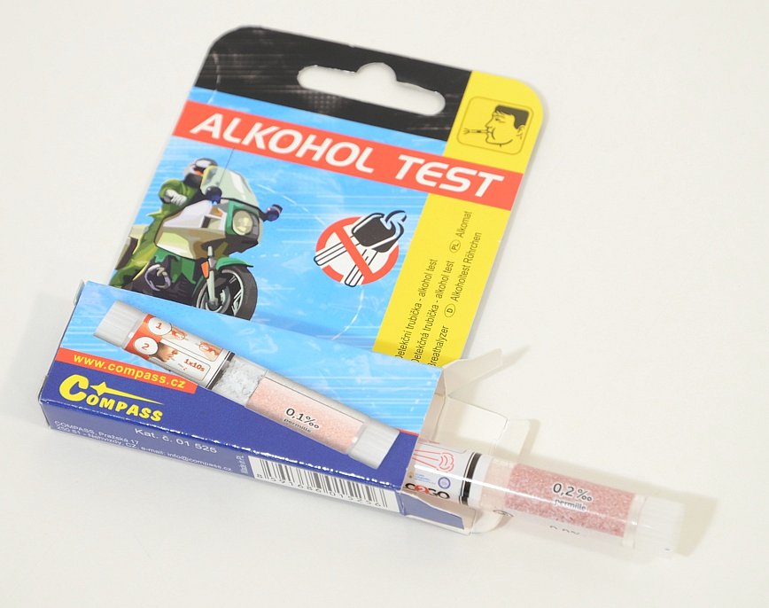 Detekn trubika - alkohol test