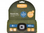 EXTOL LIGHT epice s elovkou, nabjec, USB, tmav zelen, univerzln velikost  43192