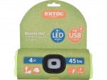 EXTOL LIGHT epice s elovkou, nabjec, USB, reflexn lut, univerzln velikost  43194