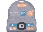 EXTOL LIGHT epice s elovkou, nabjec, USB, ed, univerzln velikost  43195