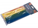 EXTOL PREMIUM psky stahovac barevn, 150x2,5mm, 100ks, (4x25ks), 4 barvy, nylon PA66
