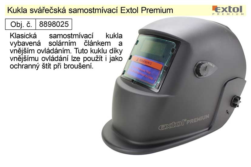 Kukla svářečská samostmívací VH500 Extol Premium