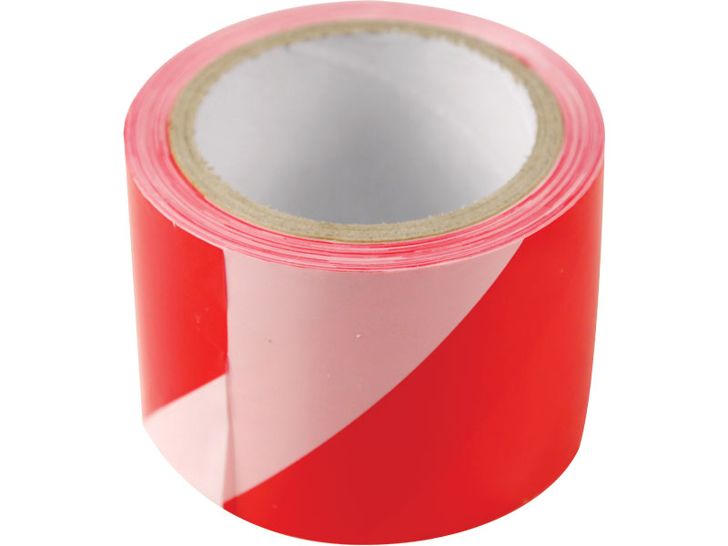 páska výstražná červeno-bílá, 80mm x 200m, PE,
