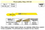 Pilov pltky Wilpu HW12-K balen  5 kus (Euro chyt)