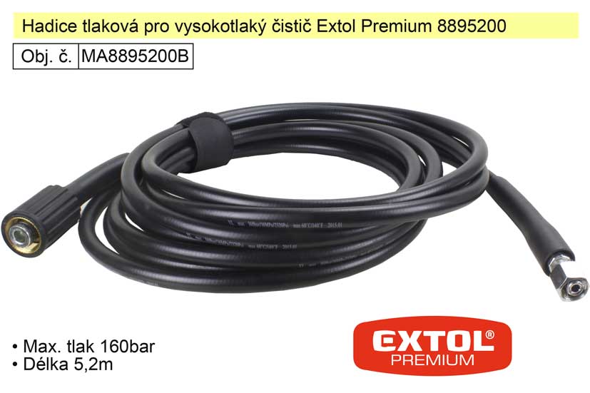 Hadice tlaková pro vysokotlaký čistič Extol Premium 8895200 