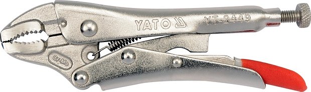 Kleště samosvorné rychloupínací, stříbrné, délka 125mm, Yato