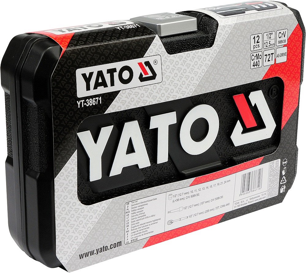 YATO Gola sada 1/2" 12 ks YT-38671