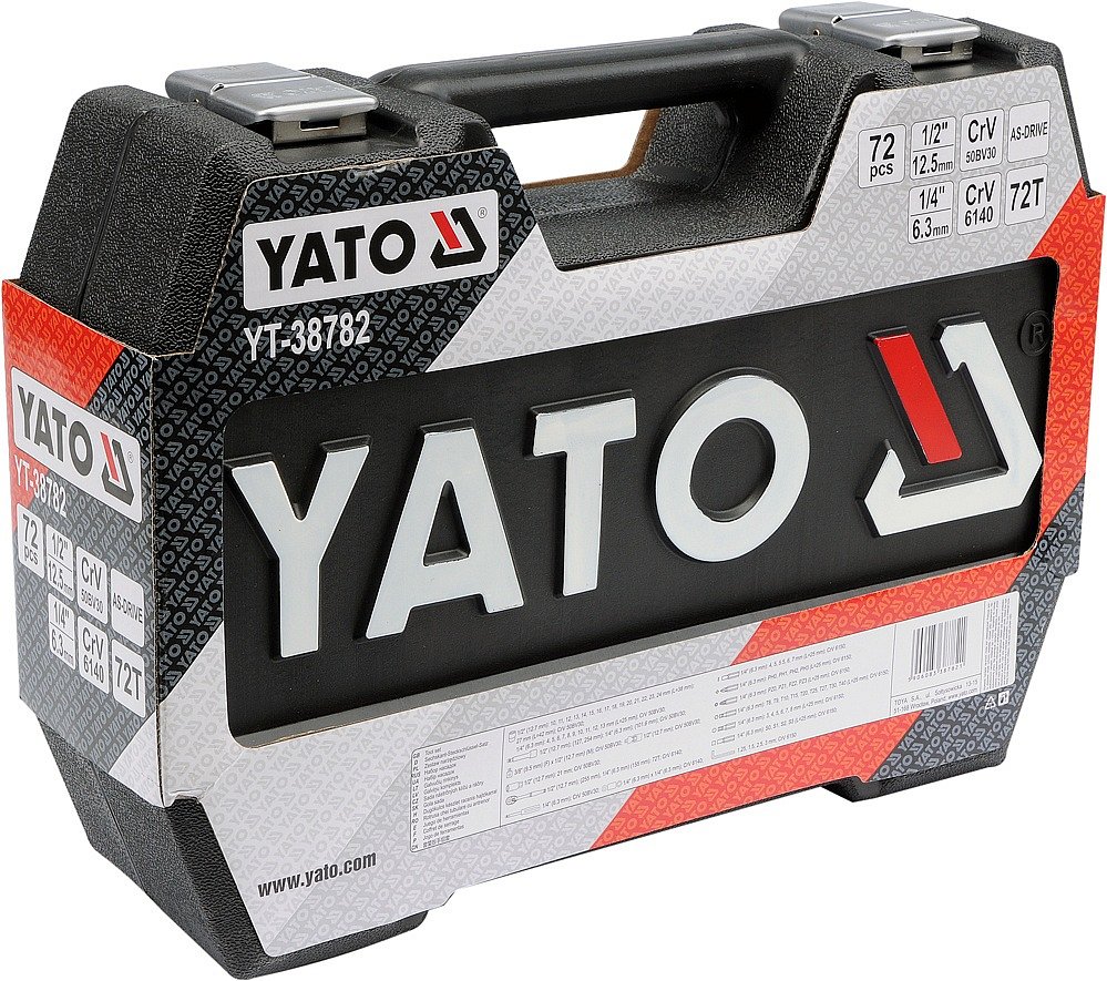 YATO Gola sada 1/2", 1/4" 72 dl YT-38782