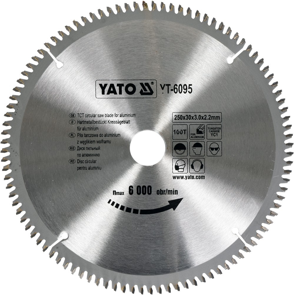YATO Pilov kotou na hlink 250x30mm 100 zub YT-6095