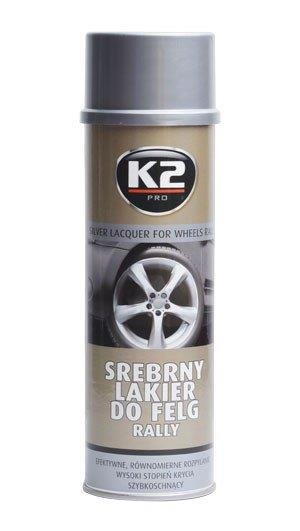 K2 SILVER LACQUER FOR WHEELS RALLY 500 ml - stbrn lak na kola