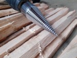 Štípací trn - kužel na dřevo 38x115mm s uchycením HEX