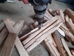 Štípací trn - kužel na dřevo 45x125mm s uchycením HEX